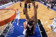 Dwyane Wade dunks all over the Orlando Magic